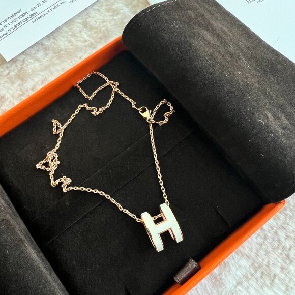 Hermes Hermès Necklace Pendant White - not the mini size one - Picture 16 of 16